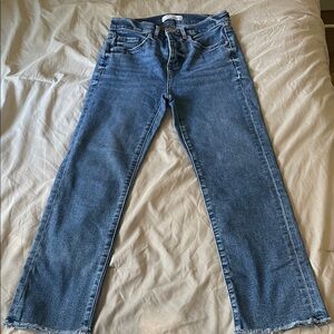 LOFT Mid-Wash Blue Ankle Jeans